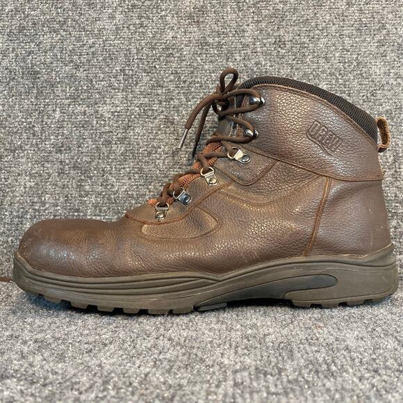 Drew Footwear Mens Brown Leather Waterproof Work Hiking Boots Size 16M Durable